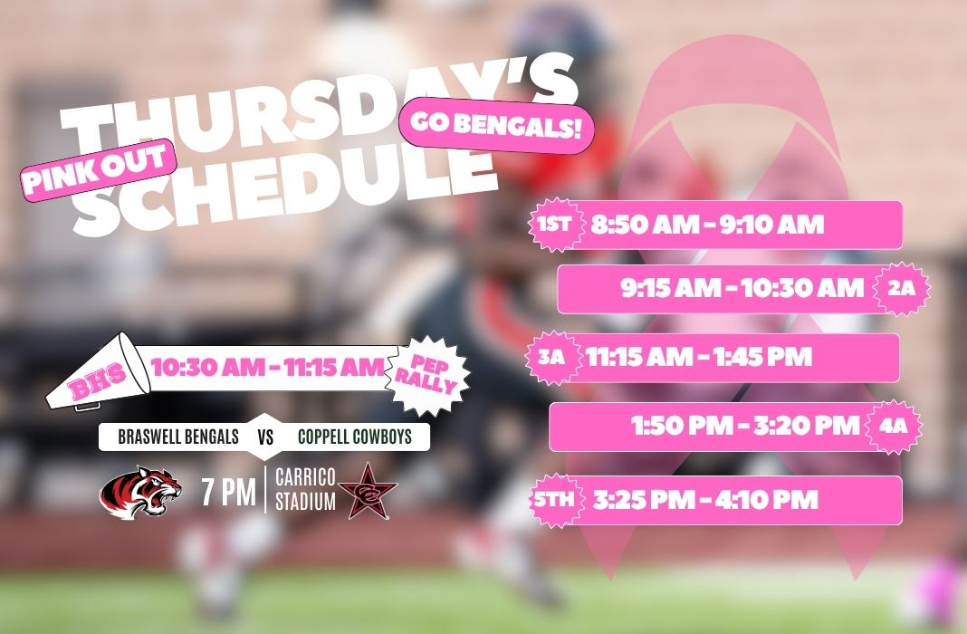  Pink Out Pep Rally Schedule